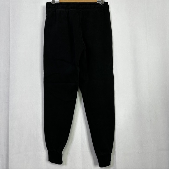 Puma Black Joggers Sweat Pants Medium Mens Athletic Casual Knit Tracksuit - Picture 8 of 9